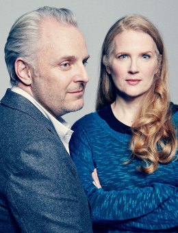 Francis Lawrence, director of The Hunger Games: Catching Fire and Suzanne Collins, author of The Hunger Games Trilogy